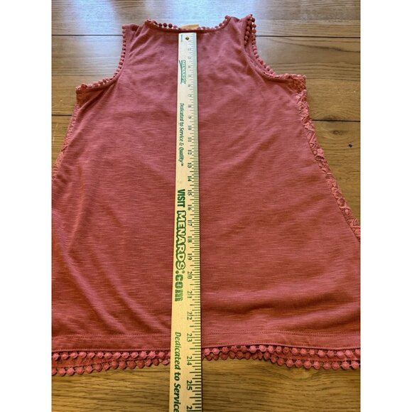 Knox Rose Blouse‎ Pullover Tank Top Crochet Lace Pattern Size Small Boho Peasant - Picture 6 of 12
